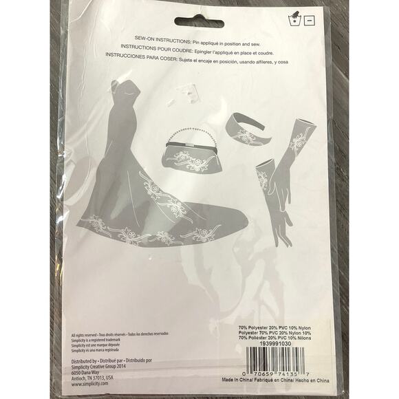 NWT Simplicity Appliqués Bridal Sew On Sealed - Picture 5 of 6